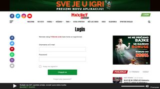 
                            6. Login - MaxBet Sport