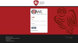 
                            4. Login - McMillan Education OWL Portal