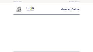 
                            9. Login - Member Online - GESB