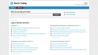 
                            4. Login & Member Questions : Warrior Trading
