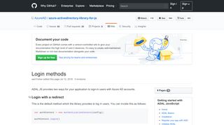 
                            1. Login methods · AzureAD/azure-activedirectory-library-for ...