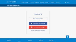 
                            1. Login | Meu Climatempo