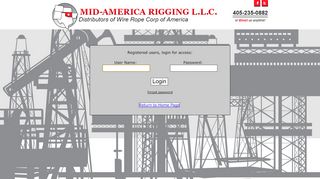 
                            9. Login - Mid-America Rigging L.L.C. - InfoChip