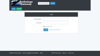 
                            9. Login - Midnight Writers Submissions - Anthology Gateway