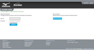 
                            6. Login - Mizuno USA