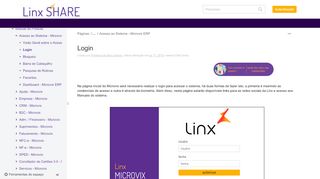 
                            2. Login - Moda - Linx Share