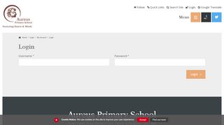 
                            3. Login - My Account - Aureus Primary School