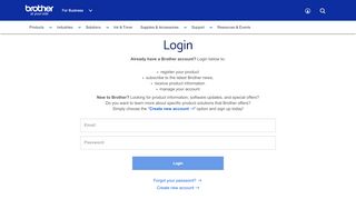 
                            2. Login - My Account - Brother