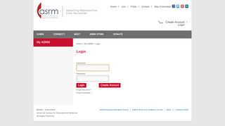 
                            3. Login - My ASRM