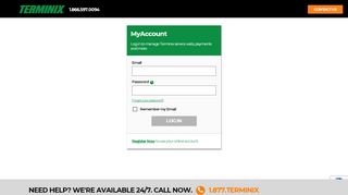 
                            9. Login - MyAccount | Terminix