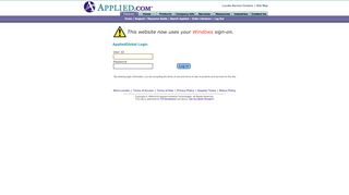 
                            1. Login | myApplied - Applied Industrial Technologies