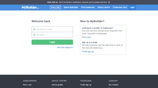 
                            10. Login | MyBuilder