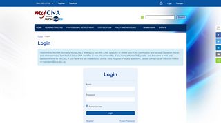 
                            8. Login - mycna.ca