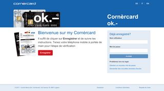 
                            5. Login - my.cornercard.ch