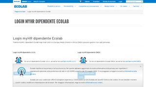 
                            6. Login myHR dipendente Ecolab | Ecolab