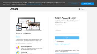 
                            4. Login na Área ASUS - ASUS Account Login