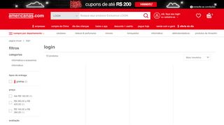 
                            2. LOGIN nas Lojas Americanas.com