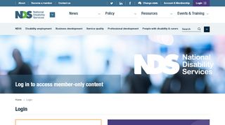 
                            4. Login - National Disability Services