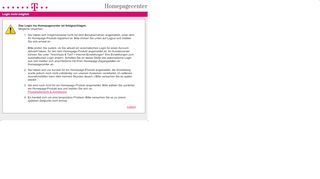 
                            8. Login nicht möglich - homepagecenter.telekom.de