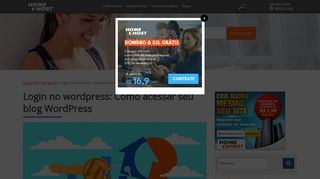 
                            5. Login no wordpress: Como acessar seu blog Wordpress - Homehost