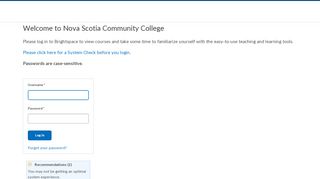 
                            1. Login - Nova Scotia Community College
