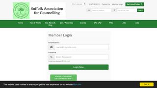 
                            6. Login Now - Suffolk Association for Counselling