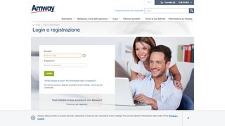 
                            10. Login o registrazione | Amway