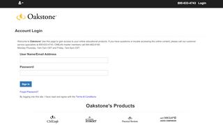 
                            1. Login | Oakstone Programs - Oakstone.com