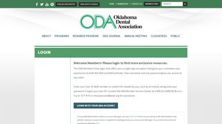 
                            11. Login - Oklahoma Dental Association