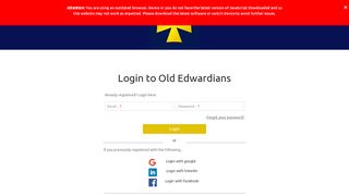 
                            3. Login | Old Edwardians