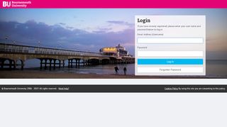 
                            9. Login - Online Applications - Bournemouth University