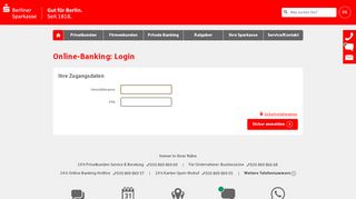 
                            2. Login Online-Banking - Berliner Sparkasse