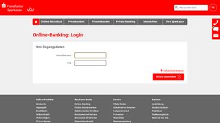 
                            6. Login Online-Banking - Frankfurter Sparkasse