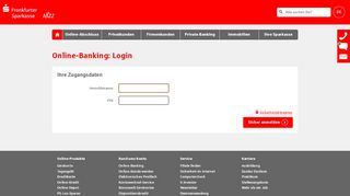 
                            9. Login Online-Banking - Frankfurter Sparkasse