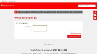 
                            10. Login Online-Banking - Internet-Filiale - Sparkasse Essen