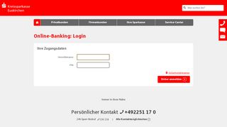 
                            1. Login Online-Banking - Kreissparkasse Euskirchen