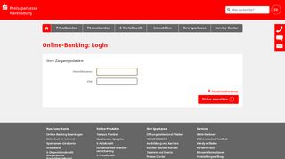 
                            8. Login Online-Banking - Kreissparkasse Ravensburg