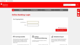 
                            6. Login Online-Banking - Sparkasse Bodensee