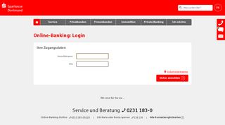 
                            11. Login Online-Banking - sparkasse-dortmund.de