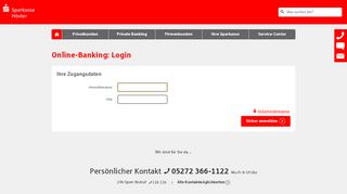 
                            7. Login Online-Banking - sparkasse-hoexter.de