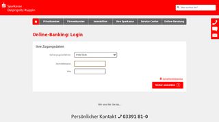 
                            2. Login Online-Banking - sparkasse-opr.de