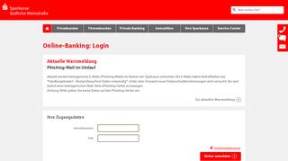 
                            4. Login Online-Banking - Sparkasse Südliche Weinstraße