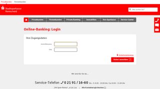 
                            4. Login Online-Banking - Stadtsparkasse Remscheid