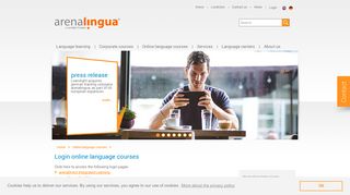 
                            2. Login online language courses | arenalingua Sprachschule