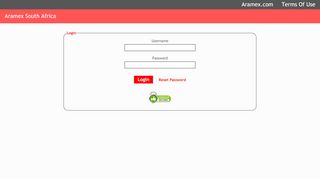 
                            1. Login - onlineapp.aramex.co.za