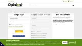 
                            1. Login | Opinioni.it