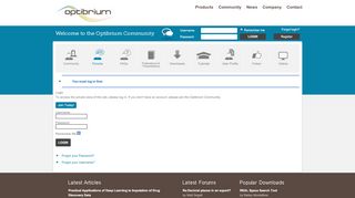 
                            5. Login - Optibrium