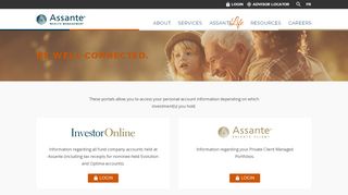 
                            2. Login options | Assante Wealth Management