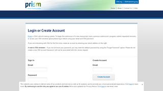 
                            8. Login or Create Account - Prism