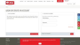 
                            2. Login or Create an Account - AGL Tiles